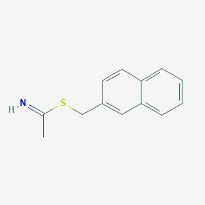 molecular formula C13H13NS B8588419 S-2-naphthylmethyl thioacetimidate 
