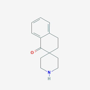 molecular formula C14H17NO B8588687 3,4-dihydro-1H-spiro[naphthalene-2,4'-piperidine]-1-one 