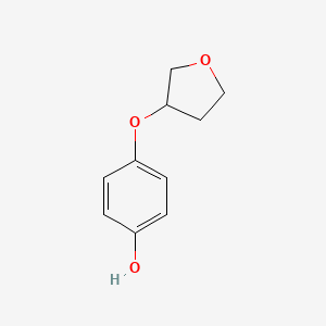 molecular formula C10H12O3 B8588698 4-(Tetrahydro-furan-3-yloxy)-phenol 
