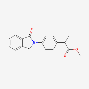 molecular formula C18H17NO3 B8588700 Indoprofen methyl derivative 