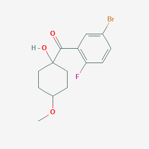 (5-Bromo-2-fluorophenyl)(1-hydroxy-4-methoxycyclohexyl)methanone