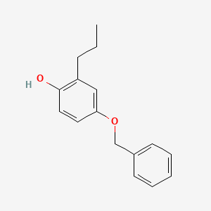 molecular formula C16H18O2 B8588773 4-Benzyloxy-2-propylphenol CAS No. 403612-16-8