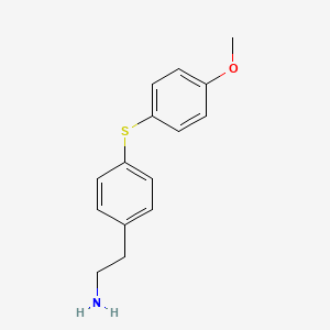 2-[4-[(4-Methoxyphenyl)thio]phenyl]ethylamine