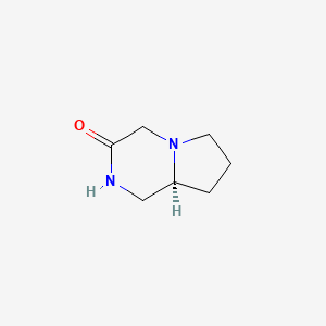 molecular formula C7H12N2O B8588795 (S)-Hexahydropyrrolo[1,2-a]pyrazin-3(4H)-one 