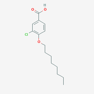 molecular formula C15H21ClO3 B8588812 3-Chloro-4-(octyloxy)benzoic acid 