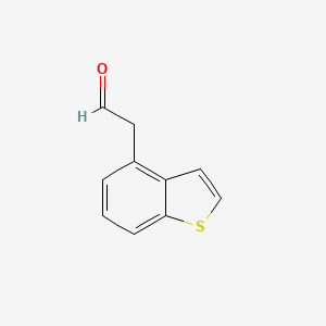 molecular formula C10H8OS B8588829 Benzo[b]thiophene-4-acetaldehyde 