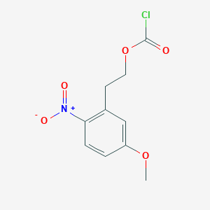 molecular formula C10H10ClNO5 B8588832 2-(5-Methoxy-2-nitrophenyl)ethyl carbonochloridate CAS No. 179691-27-1