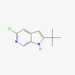 molecular formula C11H13ClN2 B8588872 2-tert-butyl-5-chloro-1H-pyrrolo[2,3-c]pyridine 