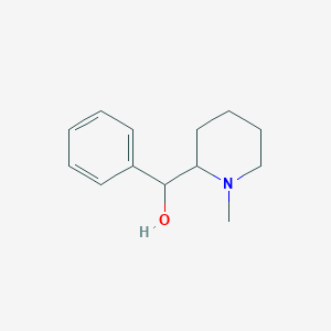 molecular formula C13H19NO B8588891 2-Piperidinemethanol,1-methyl-a-phenyl- 