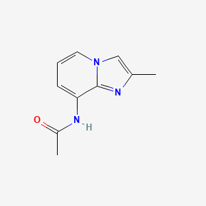 molecular formula C10H11N3O B8588899 8-Acetylamino-2-methylimidazo[1,2-a]pyridine 