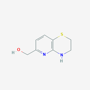 molecular formula C8H10N2OS B8588941 3,4-dihydro-2H-pyrido[3,2-b][1,4]thiazin-6-ylmethanol 