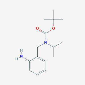 molecular formula C15H24N2O2 B8588987 (2-Amino-benzyl)-isopropyl-carbamic acid tert-butyl ester 