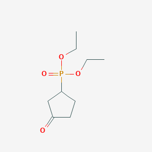 molecular formula C9H17O4P B8588991 Diethyl (3-oxocyclopentyl)phosphonate 