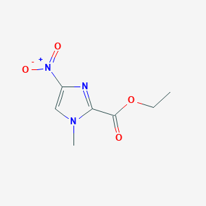 molecular formula C7H9N3O4 B008589 1-甲基-4-硝基咪唑-2-甲酸乙酯 CAS No. 109012-23-9