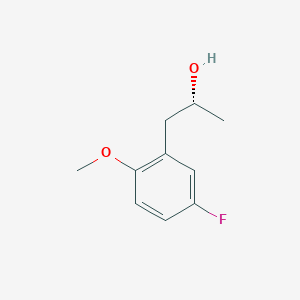 molecular formula C10H13FO2 B8589090 (2R)-1-(5-fluoro-2-methoxyphenyl)propan-2-ol 