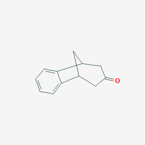 molecular formula C12H12O B085891 8,9-Dihydro-5H-5,9-methanobenzo[7]annulen-7(6H)-one CAS No. 13351-26-3