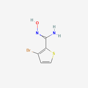 molecular formula C5H5BrN2OS B8589104 3-Bromo-thiophene-2-amidoxime 