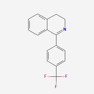 molecular formula C16H12F3N B8589172 1-(4-(Trifluoromethyl)phenyl)-3,4-dihydroisoquinoline 