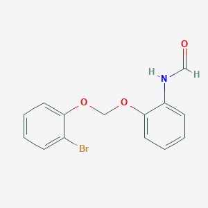 molecular formula C14H12BrNO3 B8589203 N-{2-[(2-Bromophenoxy)methoxy]phenyl}formamide CAS No. 189223-19-6