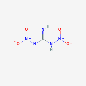 molecular formula C2H5N5O4 B8589279 N-Methyl-N'-nitro-N-nitroguanidine 