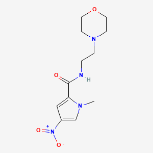 molecular formula C12H18N4O4 B8589301 1-Methyl-N-[2-(4-morpholinyl)ethyl]-4-nitro-1H-pyrrole-2-carboxamide CAS No. 474418-02-5