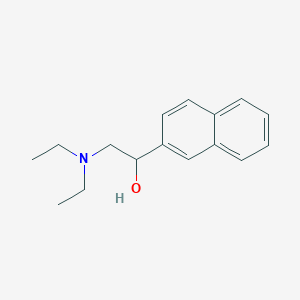 molecular formula C16H21NO B8589323 1-(2-Naphthyl)-2-diethylaminoethanol 