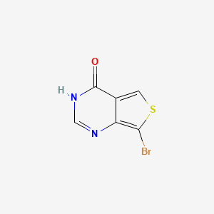 molecular formula C6H3BrN2OS B8589357 7-Bromothieno[3,4-d]pyrimidin-4-ol 