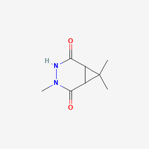 molecular formula C8H12N2O2 B8589379 3,4-Diazabicyclo[4.1.0]heptane-2,5-dione, 3,7,7-trimethyl- CAS No. 188825-43-6