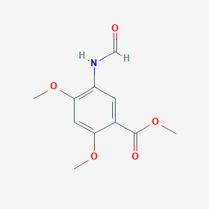 molecular formula C11H13NO5 B8589391 Methyl 5-formamido-2,4-dimethoxybenzoate CAS No. 174261-26-8