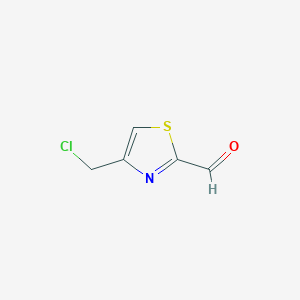 molecular formula C5H4ClNOS B8589406 4-Chloromethyl-thiazole-2-carbaldehyde 