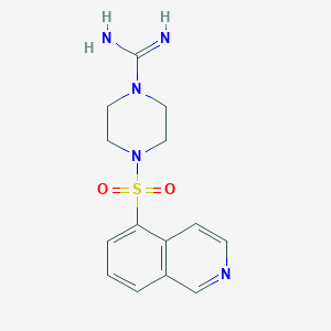 molecular formula C14H17N5O2S B8589421 4-(Isoquinoline-5-sulfonyl)piperazine-1-carboximidamide CAS No. 92564-57-3