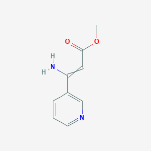 molecular formula C9H10N2O2 B8589514 Methyl 3-amino-3-(pyridin-3-YL)prop-2-enoate CAS No. 93036-67-0