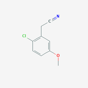 molecular formula C9H8ClNO B8589532 2-(2-Chloro-5-methoxyphenyl)acetonitrile 