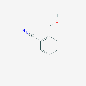 molecular formula C9H9NO B8589581 2-(Hydroxymethyl)-5-methylbenzonitrile 