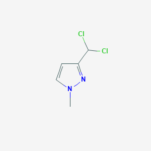 molecular formula C5H6Cl2N2 B8589604 3-Dichloromethyl-1-methyl-1h-pyrazole 