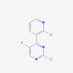 2-chloro-4-(2-chloropyridin-3-yl)-5-fluoropyrimidine