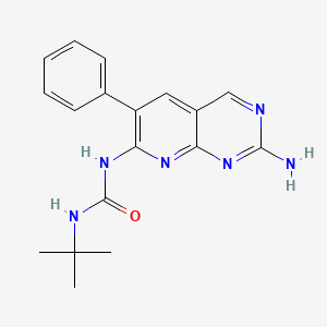 1-(2-Amino-6-phenylpyrido[2,3-d]pyrimidin-7-yl)-3-tert-butylurea