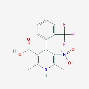 1,4-Dihydro-2,6-dimethyl-3-nitro-4-(trifluoromethylphenyl)-pyridine-5-carboxylic acid