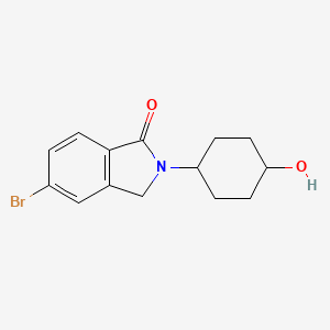 molecular formula C14H16BrNO2 B8589711 5-Bromo-2-(trans-4-hydroxycyclohexyl)isoindolin-1-one CAS No. 918331-66-5