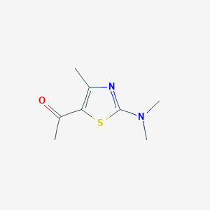 molecular formula C8H12N2OS B8589732 1-(2-Dimethylamino-4-methyl-thiazol-5-yl)-ethanone 