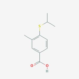 molecular formula C11H14O2S B8589776 4-(Isopropylthio)-3-methylbenzoic acid 