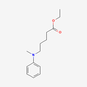 molecular formula C14H21NO2 B8589784 Ethyl 5-(methyl(phenyl)amino)pentanoate CAS No. 146425-95-8