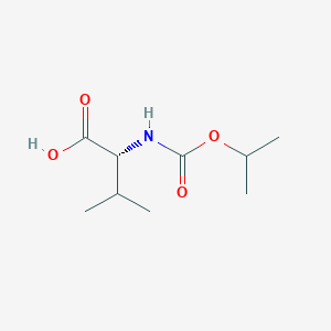 molecular formula C9H17NO4 B8589863 N-isopropoxycarbonyl-D-valine 