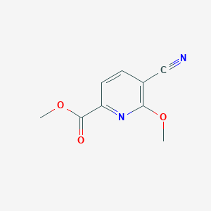 molecular formula C9H8N2O3 B8589874 Methyl 5-cyano-6-methoxypicolinate CAS No. 19841-77-1