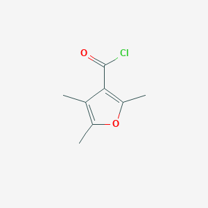 molecular formula C8H9ClO2 B8589907 2,4,5-Trimethyl-3-furancarbonyl chloride 