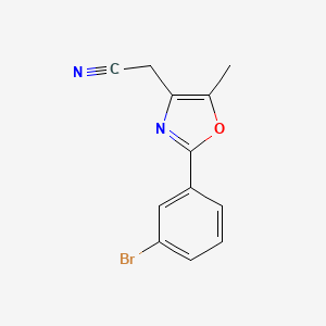 [2-(3-Bromophenyl)-5-methyloxazole-4-yl]-acetonitrile