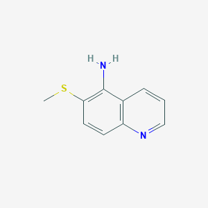 molecular formula C10H10N2S B8589971 5-Amino-6-methylthioquinoline 