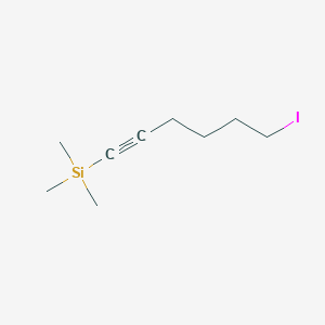 molecular formula C9H17ISi B8589975 Silane, (6-iodo-1-hexynyl)trimethyl- CAS No. 94012-71-2