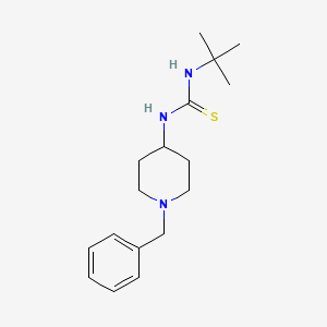 molecular formula C17H27N3S B8589976 1-(1-Benzylpiperidin-4-yl)-3-tert-butylthiourea 