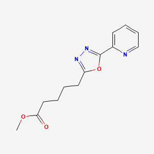 Methyl 5-[5-(pyridin-2-YL)-1,3,4-oxadiazol-2-YL]pentanoate